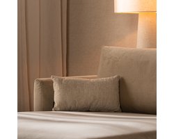 Bronx71® Sierkussen Myles stof gemêleerd taupe 25 x 45 cm