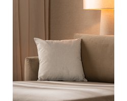 Bronx71® Sierkussen Myles stof gemêleerd wit 45 x 45 cm