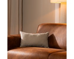 Bronx71® Sierkussen Scandinavisch Hilda stof taupe 25 x 45 cm