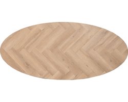 Bronx71® Tafelblad ovaal visgraat Mati PVC 280 x 110 cm