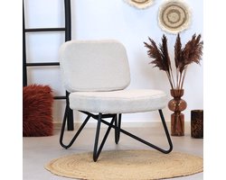 Bronx71® Teddy fauteuil Julia wit