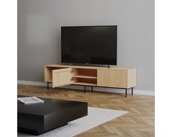 Bronx71® Tv-meubel Ray blank eiken 180 cm