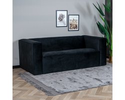 Bronx71® Velvet bank 2,5-zits Memphis zwart