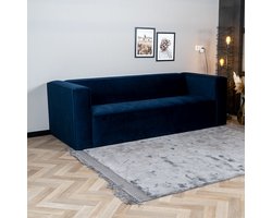 Bronx71® Velvet bank 3-zits Memphis blauw