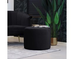 Bronx71® Velvet poef Anna zwart