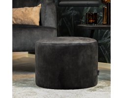 Bronx71® Velvet poef Beau antraciet
