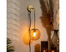 Bronx71® Wandlamp Else 1-lichts Amber