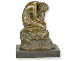 Bronzen beeld - Een brons sculptuur genaamt ´´Dreams´´ - Brons sculptuur - 16 cm hoog