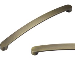 Bronzen Handgrepen - Meubelgrepen Kastgrepen - Keuken Lade - Geborstelde Afwerking - 16cm Hartafstand - Oud Koper