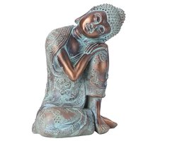 Bronzen Mandala Sculptuur Beeldje voor Meditatie en Decoratie in Tuin en Huis