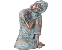 Bronzen Mandala Sculptuur Beeldje voor Meditatie en Decoratie in Tuin en Huis