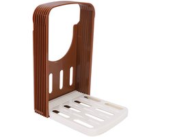 Broodsnijder - voor het snijden van sneetjes brood en toast - multifunctionele opvouwbare snijder - bakgereedschap - snijhulpmiddel - keukengereedschap - 22,3 * 14,4 * 16 cm - bruin