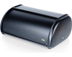 Broodtrommel Edelstaal Zwart 43x27,5x18,5 cm - Doos - Box