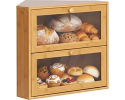 Broodtrommel-hoek-hout-naturel-40x35x27,5 cm-met deksel