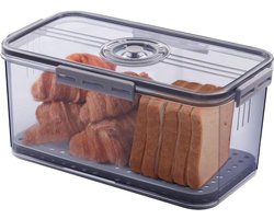 Broodtrommel met deksel - Houdt de inhoud vers - Broodopslag - Keukenaccessoires 30 x 17 x 11 cm bread box