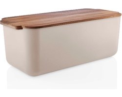 Broodtrommel met Deksel, Zandkleur, Kunststof, Bamboe, 42 x 19 x 16 cm - Eva Solo