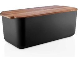 Broodtrommel met Deksel, Zwart, Kunststof, Bamboe, 42 x 19 x 16 cm - Eva Solo