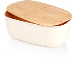 Broodtrommel met Plank Crème 39x23,5x15,5 cm - Doos - Box