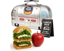 Broodtrommel Met Vorm Van Foodtruck | Metalen Lunchbox voor School en Werk
