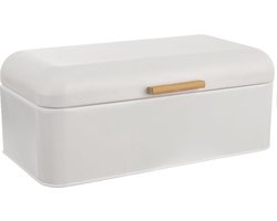 Broodtrommel Metaal Wit WHITELINE 42x24x16,5 cm - Doos - Box