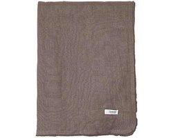 Broste Copenhagen chique linnen tafellaken tafelkleed Gracie in de kleur Crocodile 160 x 300 cm