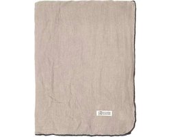 Broste Copenhagen chique linnen tafellaken tafelkleed Gracie in de kleur Simply Taupe 160 x 200 cm