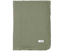 Broste Copenhagen chique linnen tafellaken tafelkleed Gracie in de kleur Thyme 160 x 300 cm