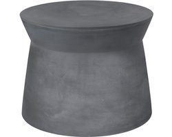 Broste Copenhagen grijs fiberclay bijzettafel 50 x 39 cm voor binnen en buiten