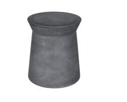 Broste Copenhagen grijze fiberclay kruk sokkel voor binnen en buiten 40 x 46 cm