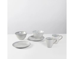 Broste Copenhagen Nordic Sand Breakfast set for 2 Ontbijt servies set voor 2 - 2 ontbijtborden 2 kommen 2 bekers