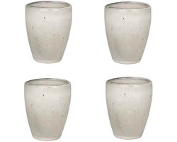 Broste Copenhagen Nordic Sand kopje set van 4 Ø 8 x H10 cm – 25CL - Mug without handle