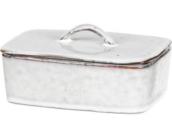 Broste Copenhagen Nordic Sand servies botervloot L 12 x B 15 x H 5,5 cm - Butter bowl with lid
