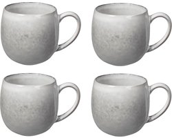 Broste Copenhagen Nordic Sand servies set van 4 thee bekers Ø 10 x H10 cm, 45 cl