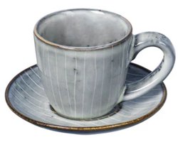 Broste Copenhagen Nordic Sea Espresso kopje met schotel Ø9 x H5 cm - Espresso Cup with Saucer