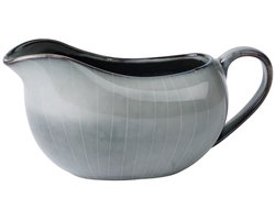 Broste Copenhagen Nordic Sea jus schenk kom Gravy Bowl Soft Blue, Reactive glazed stoneware W9 x L18 x H10 cm, 40 cl