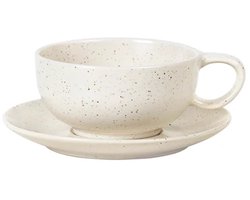 Broste Copenhagen Nordic Vanilla Servies kop en schotel XL Ø16 x H7 cm cup with saucer
