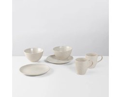 Broste Copenhagen Nordic Vanilla Servies Tea For Two set Theepot 2 x kop en schotels en 2 schalen