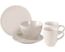 Broste Copenhagen Ontbijtset Nordic Vanilla 6-delig / 2 personen - 2 ontbijtborden, 2 kommen en 2 kopjes