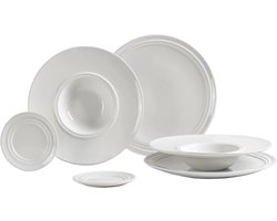 Broste Copenhagen Pastaset Stevns 6-delig / 2 personen - 2 dinerborden, 2 pastaborden en 2 kleine bordjes