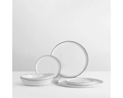 Broste Copenhagen Salt Servies Dinner set for two Dinerborden ontbijtborden en kommen