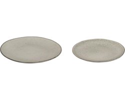 Broste Copenhagen - Set borden Nordic Sand - 4 Dinerborden en 4 Ontbijtborden