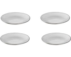 Broste Copenhagen - Set van 4 ontbijtborden 20cm - Nordic Sand