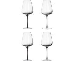 Broste Copenhagen Smoke collectie set van 4 Witte wijn glazen handgeblazen in geschenkverpakking - 40 cl