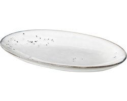 Broste Copenhagen - T Nordic Sand Plate Oval Small W13,6 x L22 x H2,5 cm