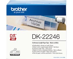 Brother DK-22246 - Papier - zwart op wit - Rol (10,3 cm x 30,48 m) 1 rol(len) doorlopende etiketten - voor Brother QL-1050, QL-1060N, QL-1100