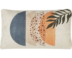 BROWALLIA - Sierkussen set van 2 - Beige - 30 x 50 cm - Polyester