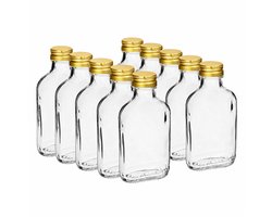 Browin - glazenflesjes - Heupflesjes - likeurflesjes - 100 ml - 10 stuks