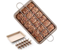 Brownie bakvorm - Brownievorm - Muffinvorm - Bakvorm - Cupcake Bakvorm - Muffinvorm - Cupcake Vormpjes - Muffin - Cupcake - Non Stick - keukengereedschap - Kookgereedschap - metaal