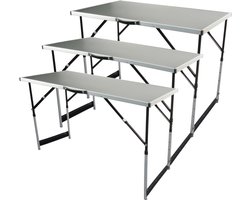 Brüder - Mannesmann - 3-delige - Klaptafelset - multifunctioneel - aluminium