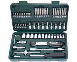 Brüder Mannesmann Doppendoos 1/4" (65 delig)